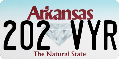AR license plate 202VYR