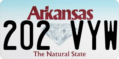 AR license plate 202VYW