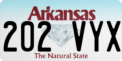 AR license plate 202VYX
