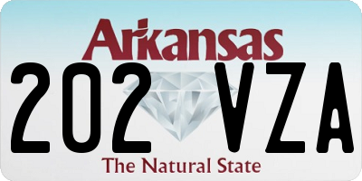 AR license plate 202VZA
