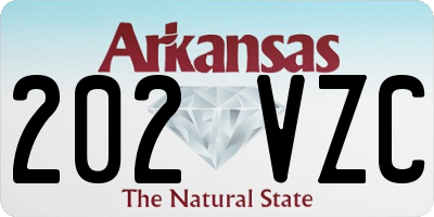 AR license plate 202VZC