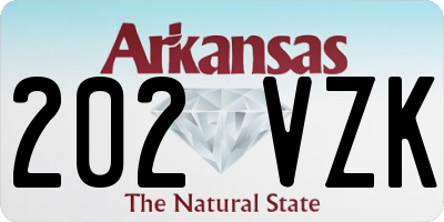 AR license plate 202VZK