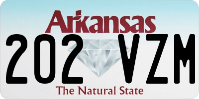 AR license plate 202VZM