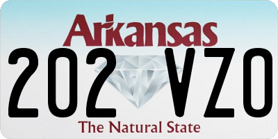 AR license plate 202VZO