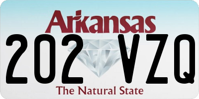 AR license plate 202VZQ