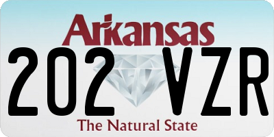 AR license plate 202VZR