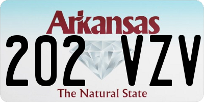 AR license plate 202VZV