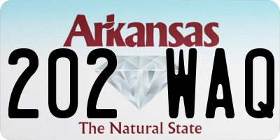 AR license plate 202WAQ