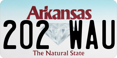 AR license plate 202WAU