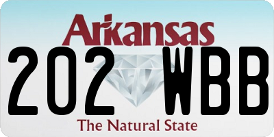 AR license plate 202WBB