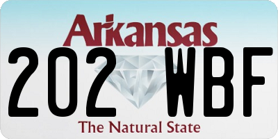 AR license plate 202WBF