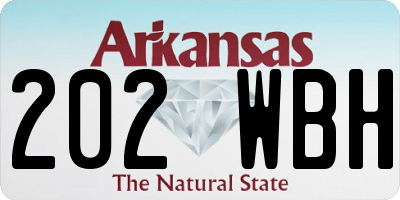 AR license plate 202WBH