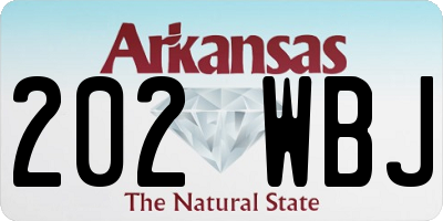 AR license plate 202WBJ