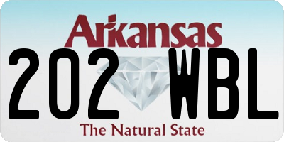 AR license plate 202WBL