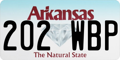 AR license plate 202WBP