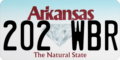 AR license plate 202WBR