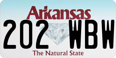 AR license plate 202WBW