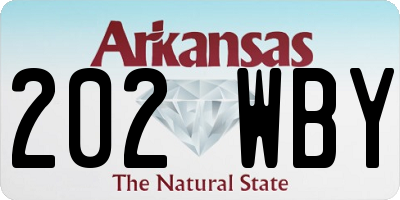 AR license plate 202WBY