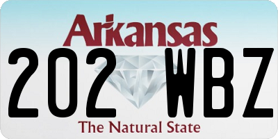 AR license plate 202WBZ