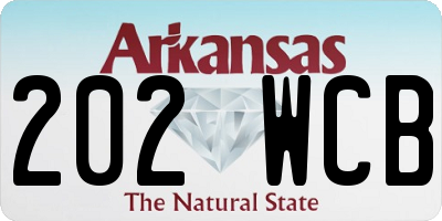 AR license plate 202WCB