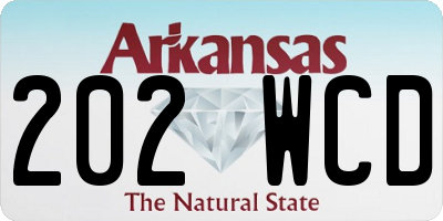 AR license plate 202WCD