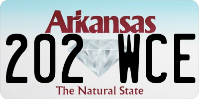 AR license plate 202WCE