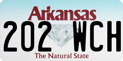 AR license plate 202WCH