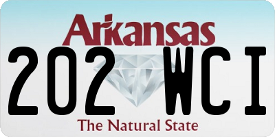 AR license plate 202WCI