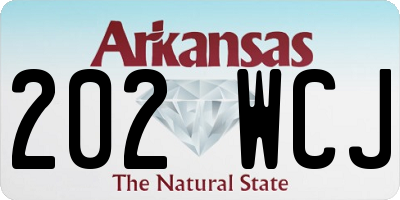 AR license plate 202WCJ