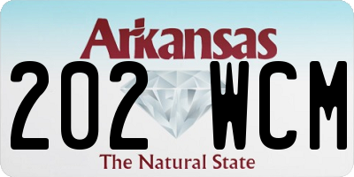 AR license plate 202WCM