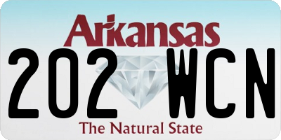 AR license plate 202WCN