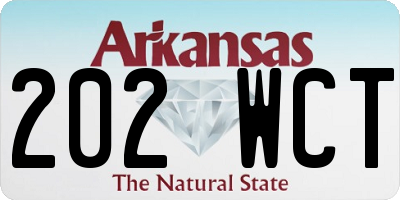 AR license plate 202WCT