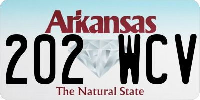 AR license plate 202WCV