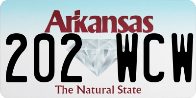 AR license plate 202WCW