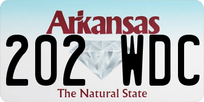 AR license plate 202WDC