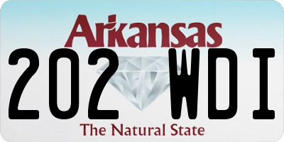 AR license plate 202WDI