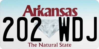 AR license plate 202WDJ