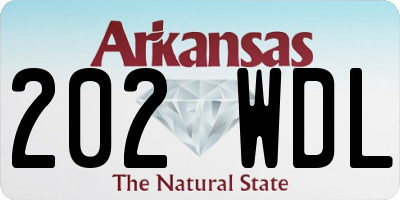 AR license plate 202WDL