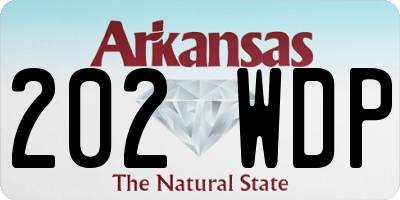 AR license plate 202WDP