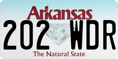 AR license plate 202WDR