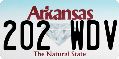 AR license plate 202WDV