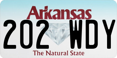 AR license plate 202WDY