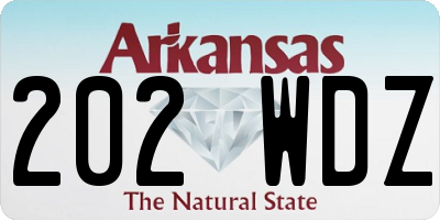AR license plate 202WDZ