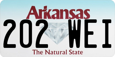 AR license plate 202WEI