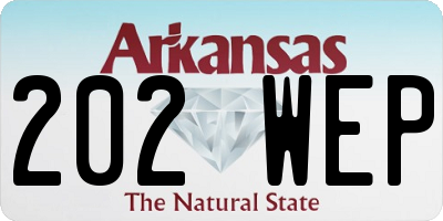 AR license plate 202WEP