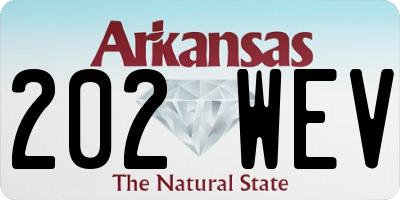 AR license plate 202WEV