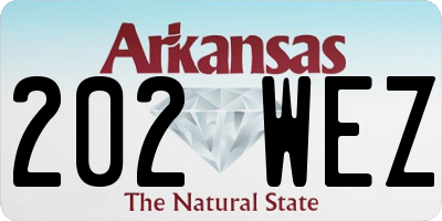 AR license plate 202WEZ