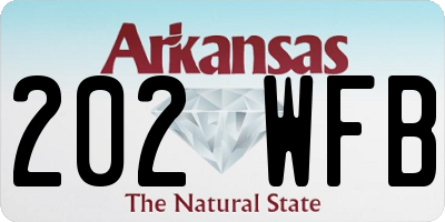 AR license plate 202WFB