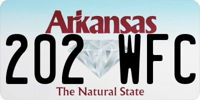 AR license plate 202WFC