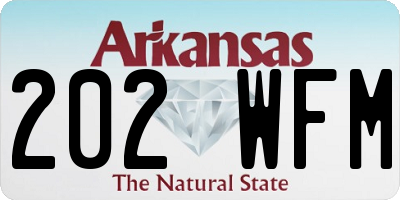 AR license plate 202WFM